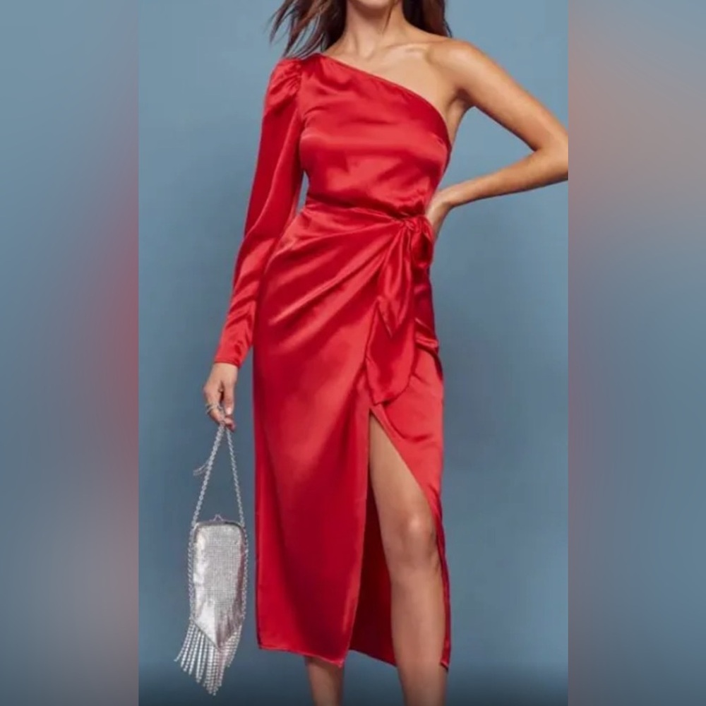 Reformation Justine Dress in Red, Size 4